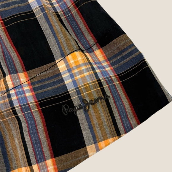 Pepe Jeans Plaid Belted Shirt Dress - Picture 6 of 6